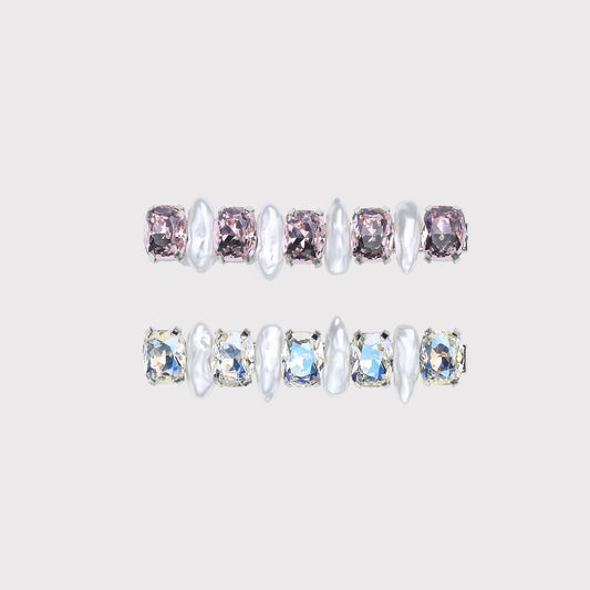 Beau - Sparkle Geometric Accent Hair Clip Set