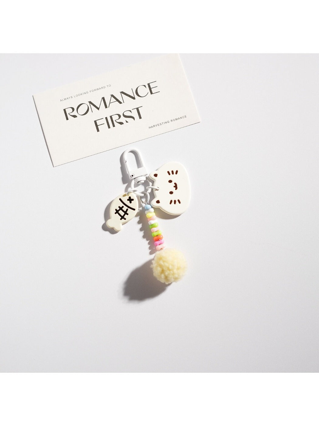 Keypus - Beaded Kitten Shaped Keychain