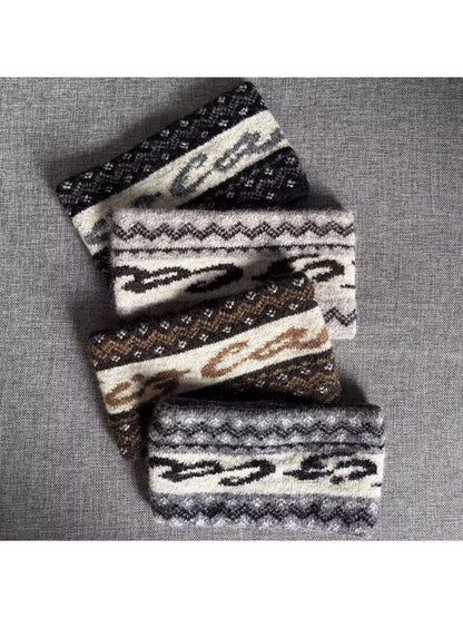 Gifty - Warm Double Layer Knit Jacquard Headband