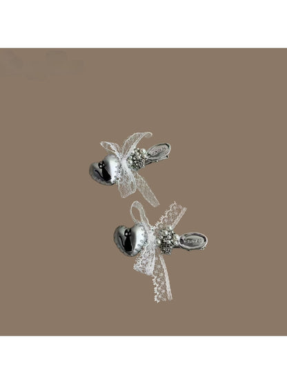 Beau - Sweet Style Cat Applique Lace Bow Hair Clip