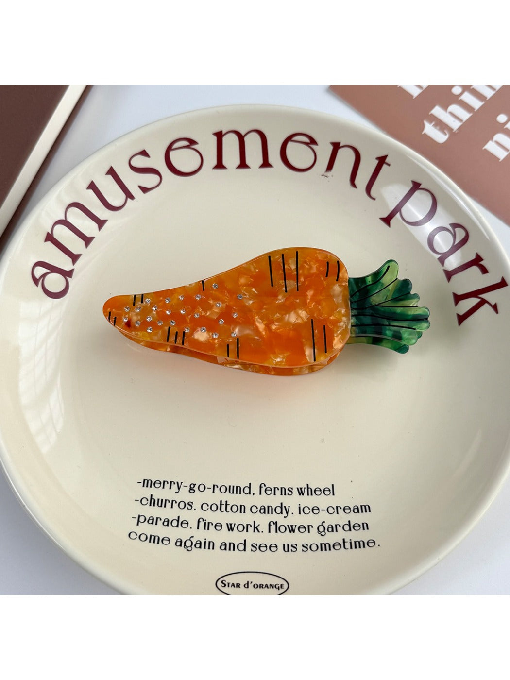 Beau - Vegetable Fruit Shaped Acetate Hair Clip