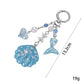 Keypus - Decorative Shell and Fish Tail Purse Charm Keychain