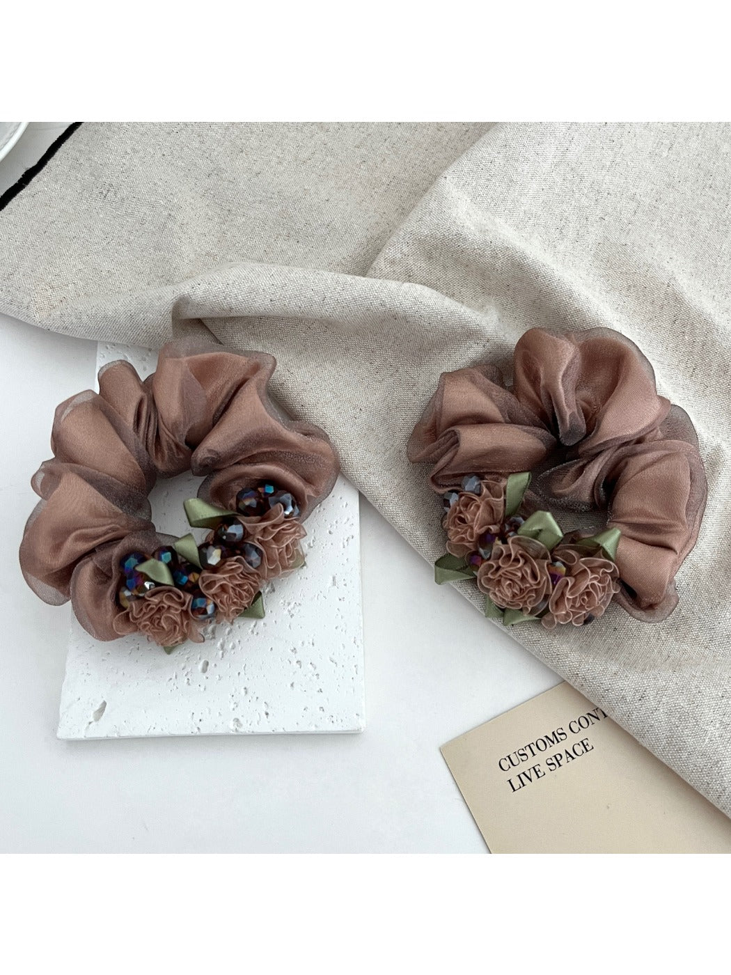 Gifty - Sheer Scrunchies High Elastic Hair Ties