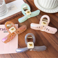 Beau - Geometric Ring Fine Glitter Gradient Claw Clip