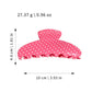Beau - Rounded Polka Dot Acetate Hair Claw Clip