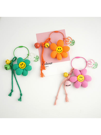 Keypus - Daisy Sunflower Smile Keychain