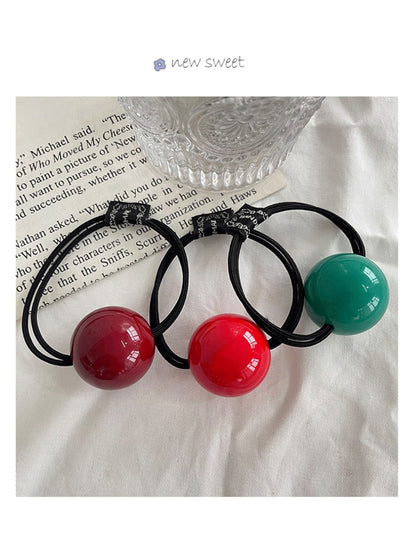Gifty - Minimalist Solid Color Sphere Hair Tie