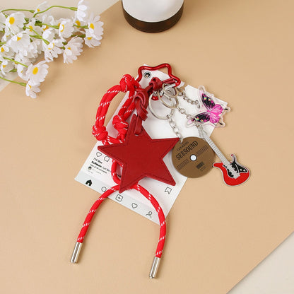 Keypus - Geometric Star Bag Charm Keychain Accessory