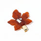 Beau leaf shaped hair clip styled with casual outfit and loose hair