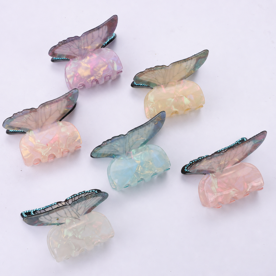 Beau - Iridescent Butterfly Wing Hair Claw