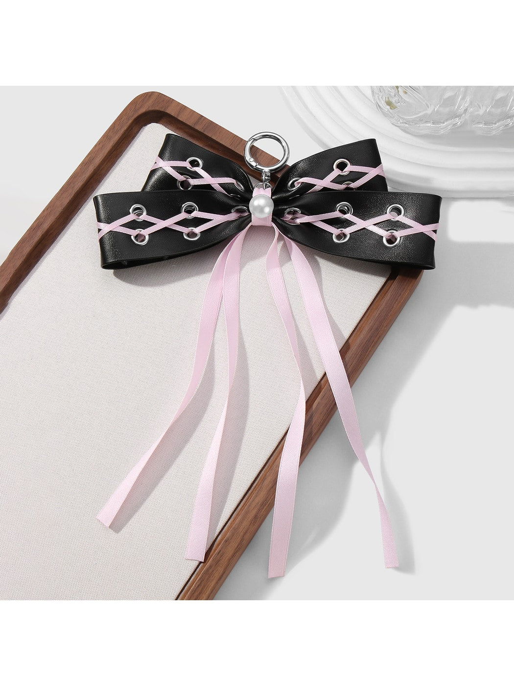 Keypus - Y2K Star Ribbon Bow Bag Charm Keychain