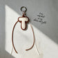 Keypus - Modern Minimalist Letter Bag Charm Keychain