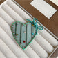 Beau - Plaid Bow Heart-Shaped Hair Clip