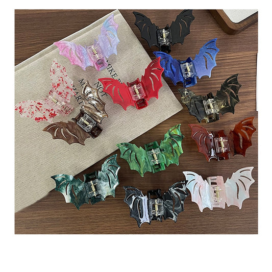 Beau - Halloween Marble Bat Wing Claw Clip