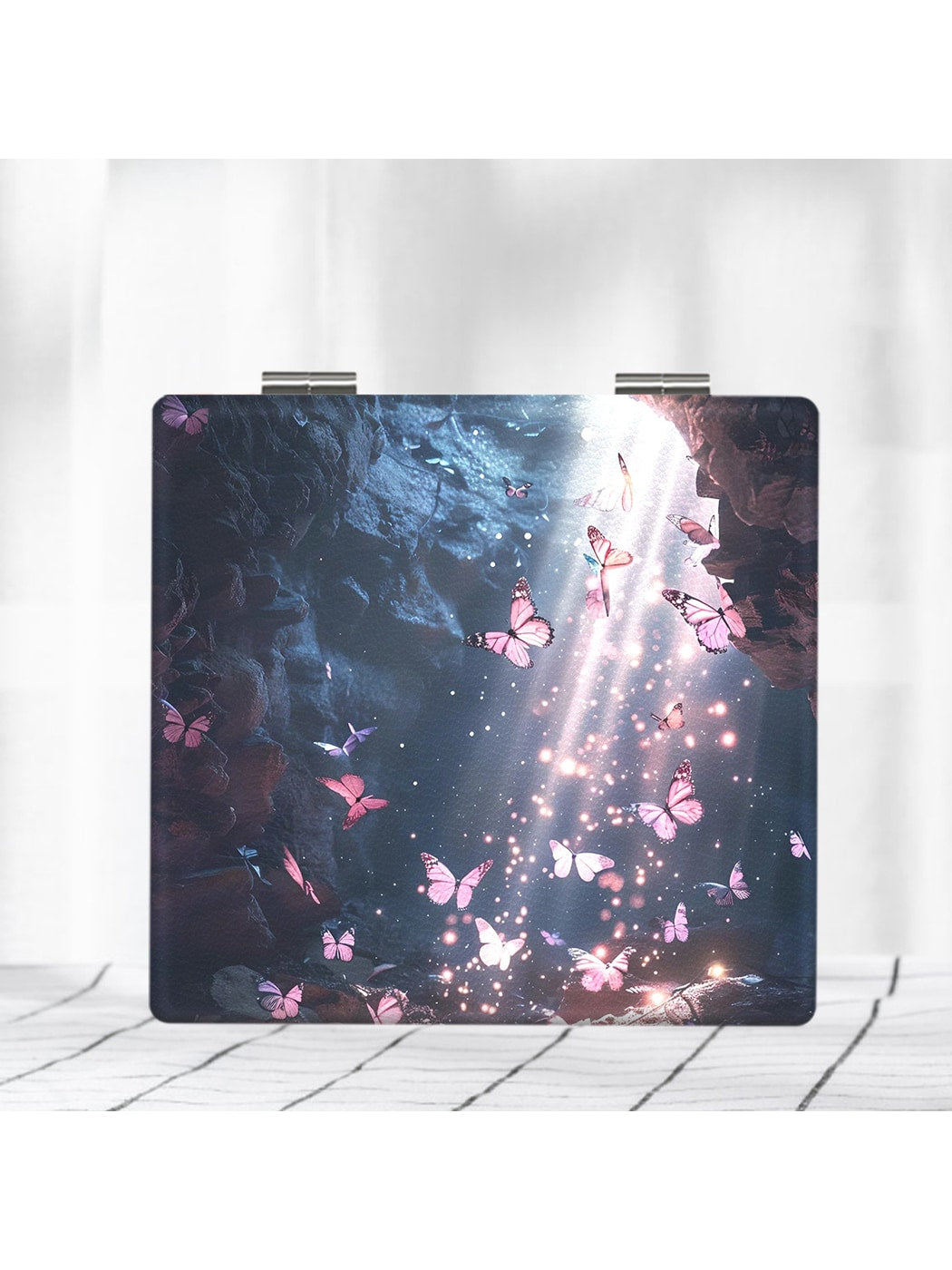 Mirroray - Butterfly Print Portable Touch Up Mirror