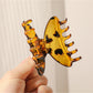 Beau - Leopard Print Half Round Claw Clip