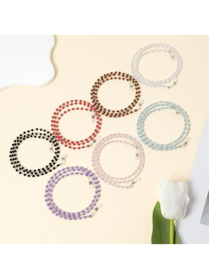 Velra - Minimalist Solid Color Beaded Eyeglass Strap