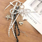 Keypus - Silver Star Braided Rope Keychain Bag Charm