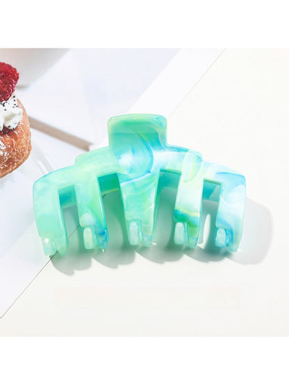 Beau - Geometric Marbled PS Alloy Hair Claw Clip