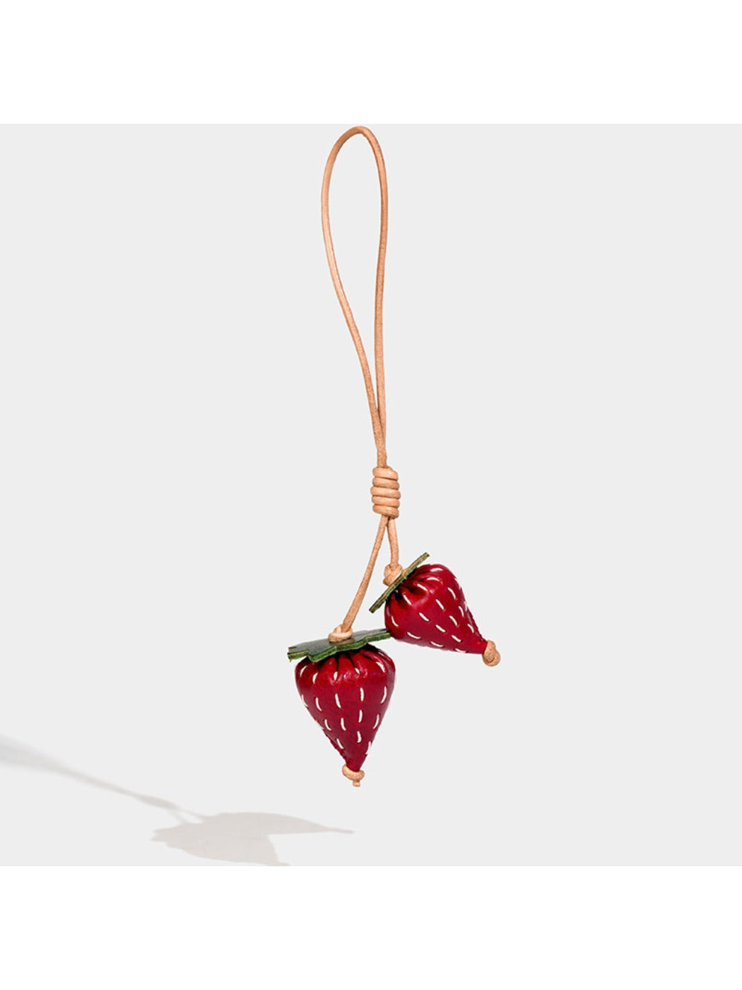 Keypus - 3D Strawberry-Shaped Charm Keychain
