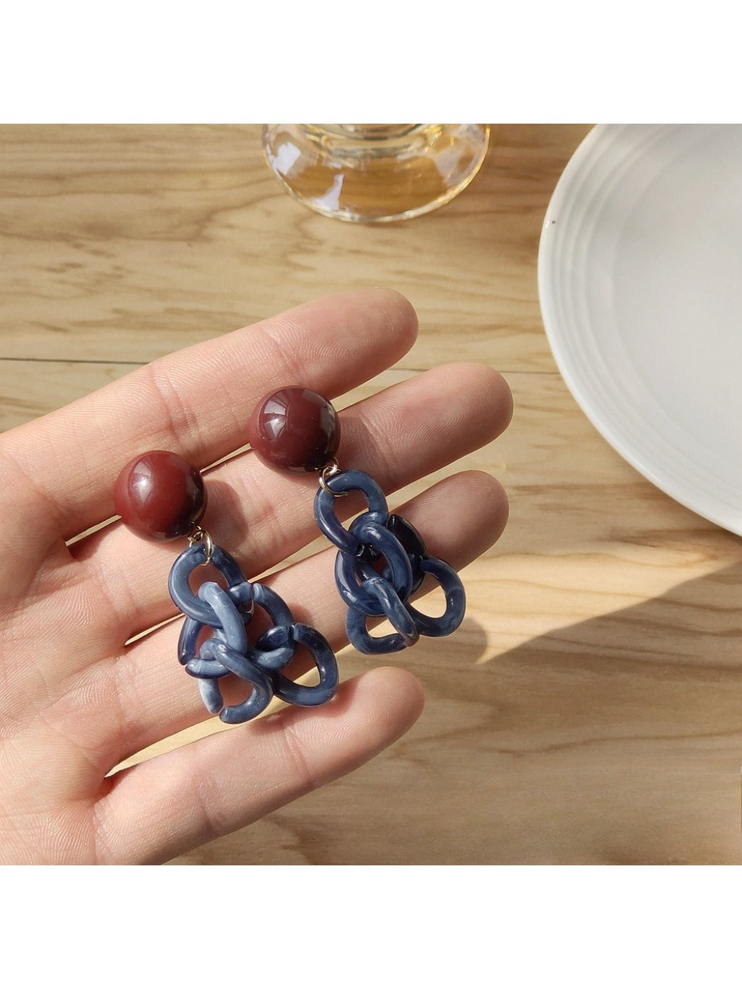 Earedge - Trendy Chain Drop Earrings