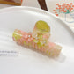 Beau - Pastel Petal Detail Fashion Claw Clip