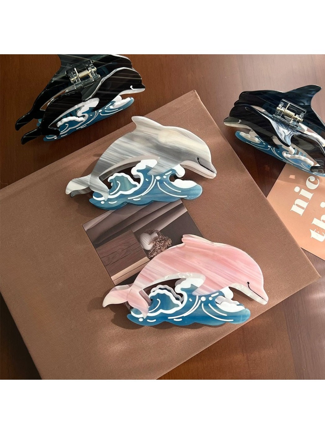 Beau - Curved Dolphin Hair Clip