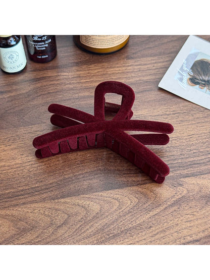 Beau - Elegant Velvet Hair Claw Clip Large
