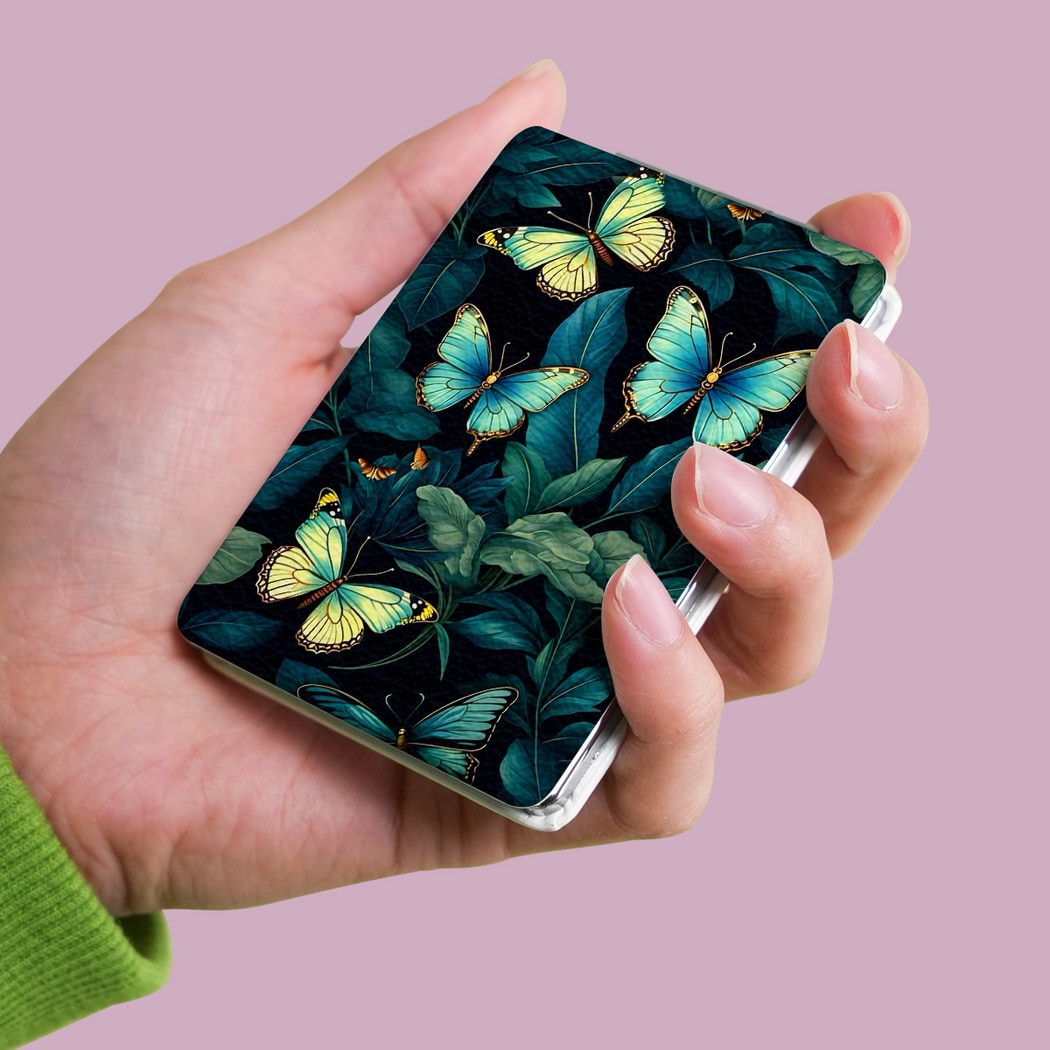 Mirroray - Floral Pattern Foldable Handheld Makeup Mirror