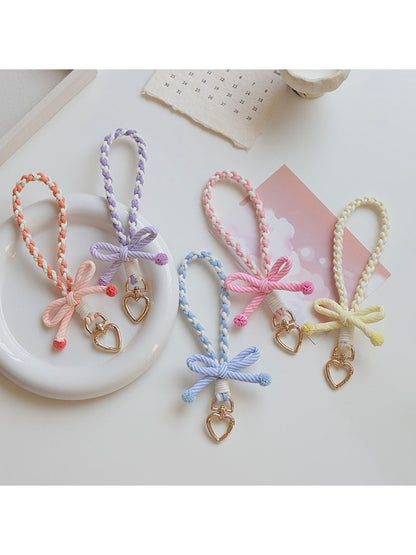 Keypus - Striped Cute Bow Keychain