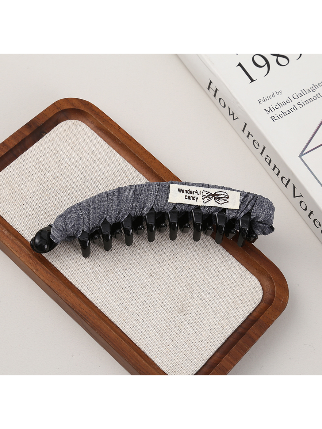 Beau - Geometric Wrapped Polyester Hair Clip