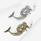 Brovia - Vintage Mermaid Figure Alloy Brooch Pin