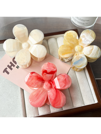 Beau - Floral Gradient Plastic Commuter Updo Claw Clip