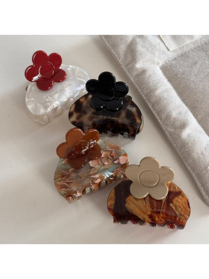 Beau - Cute Flower Pattern Acetate Hair Clip