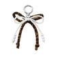Keypus - Y2K Style Beaded Bow Pendant Alloy Keychain