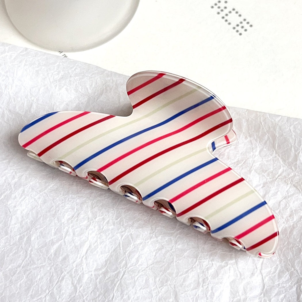 Beau - Modern Striped Styling Claw Clip