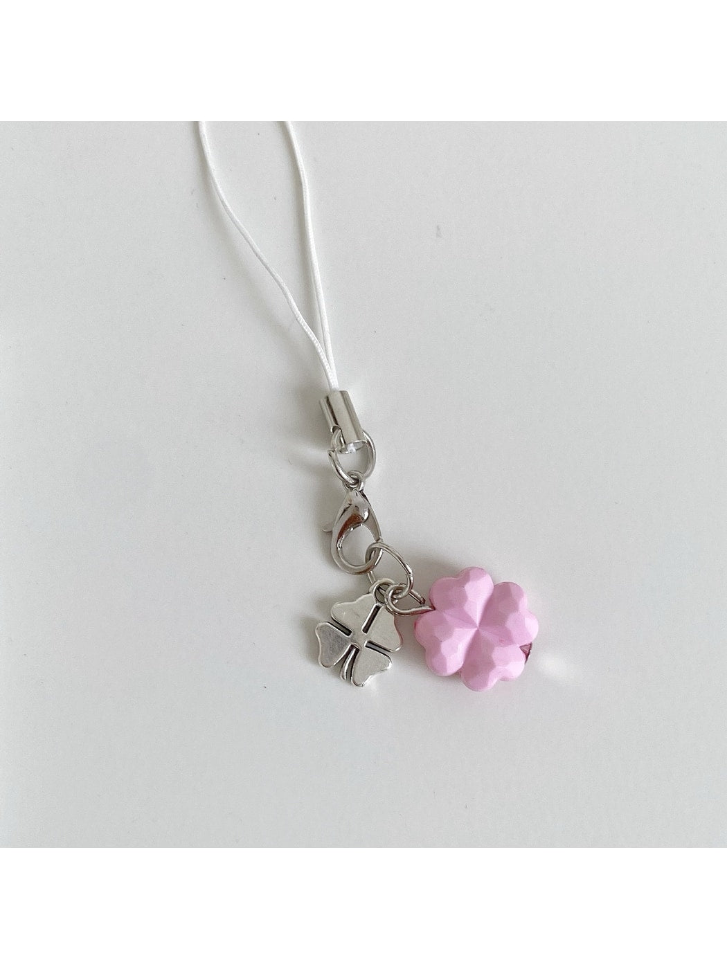 Keypus - Beaded Four Leaf Clover Alloy Keychain