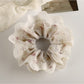 Gifty - Double Layer Embroidered Lace Scrunchie