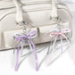 Keypus - Sweet Beaded Ribbon Bow Heart Keychain