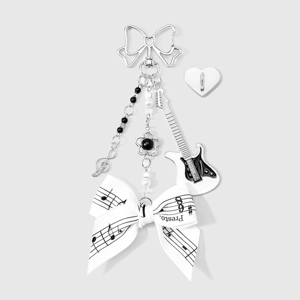 Keypus - Decorative Guitar Bow Detail Keychain