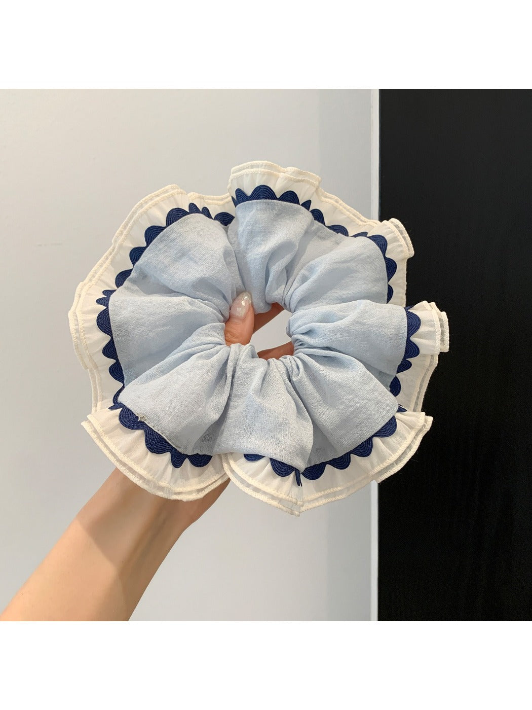 Gifty double layer wavy scrunchie displayed on a white background