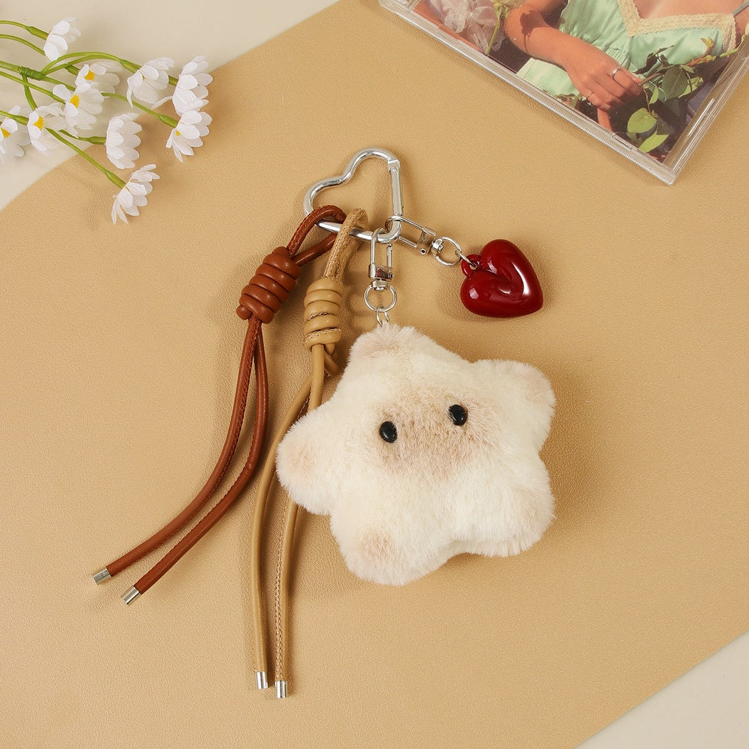 Keypus - Heart Detail Star Plush Keychain