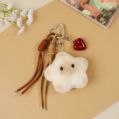 Keypus - Heart Detail Star Plush Keychain