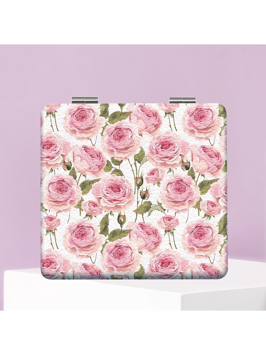 Mirroray - Floral Pattern Portable Folding Makeup Mirror