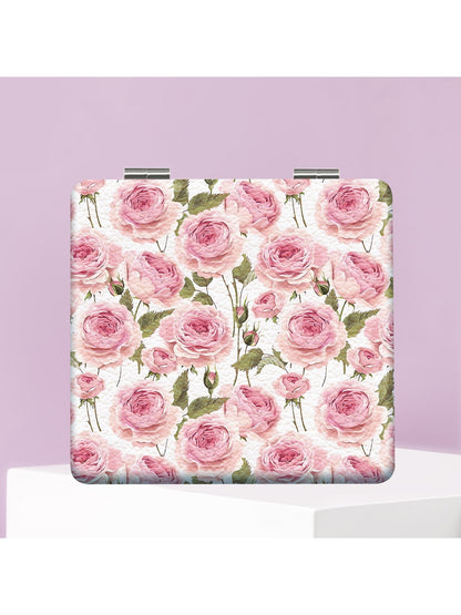 Mirroray - Floral Pattern Portable Folding Makeup Mirror