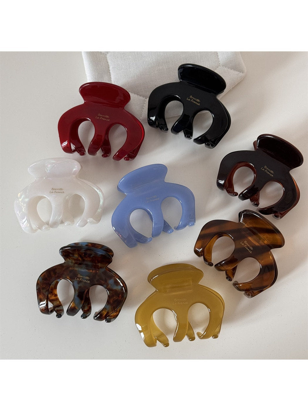 Beau - Irregular Acetate Alloy Hair Claw Clip