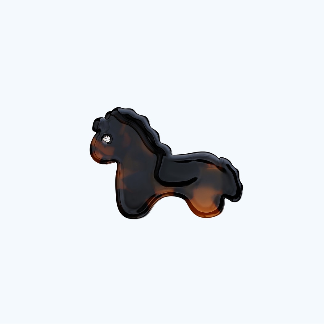 Beau - Cute Cartoon Horse Motif Side Barrette