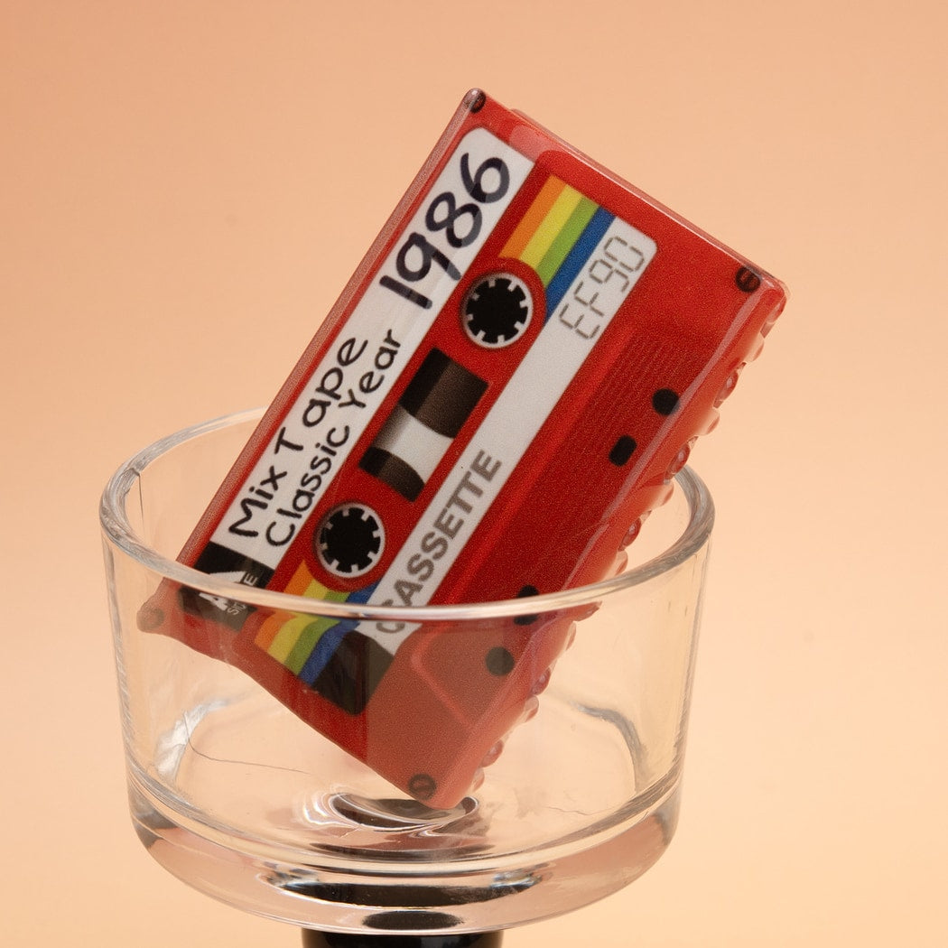 Beau - Retro Cassette Tape PVC Claw Clip