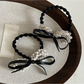 Gifty - Elegant Bow Detail Polyester Hair Tie