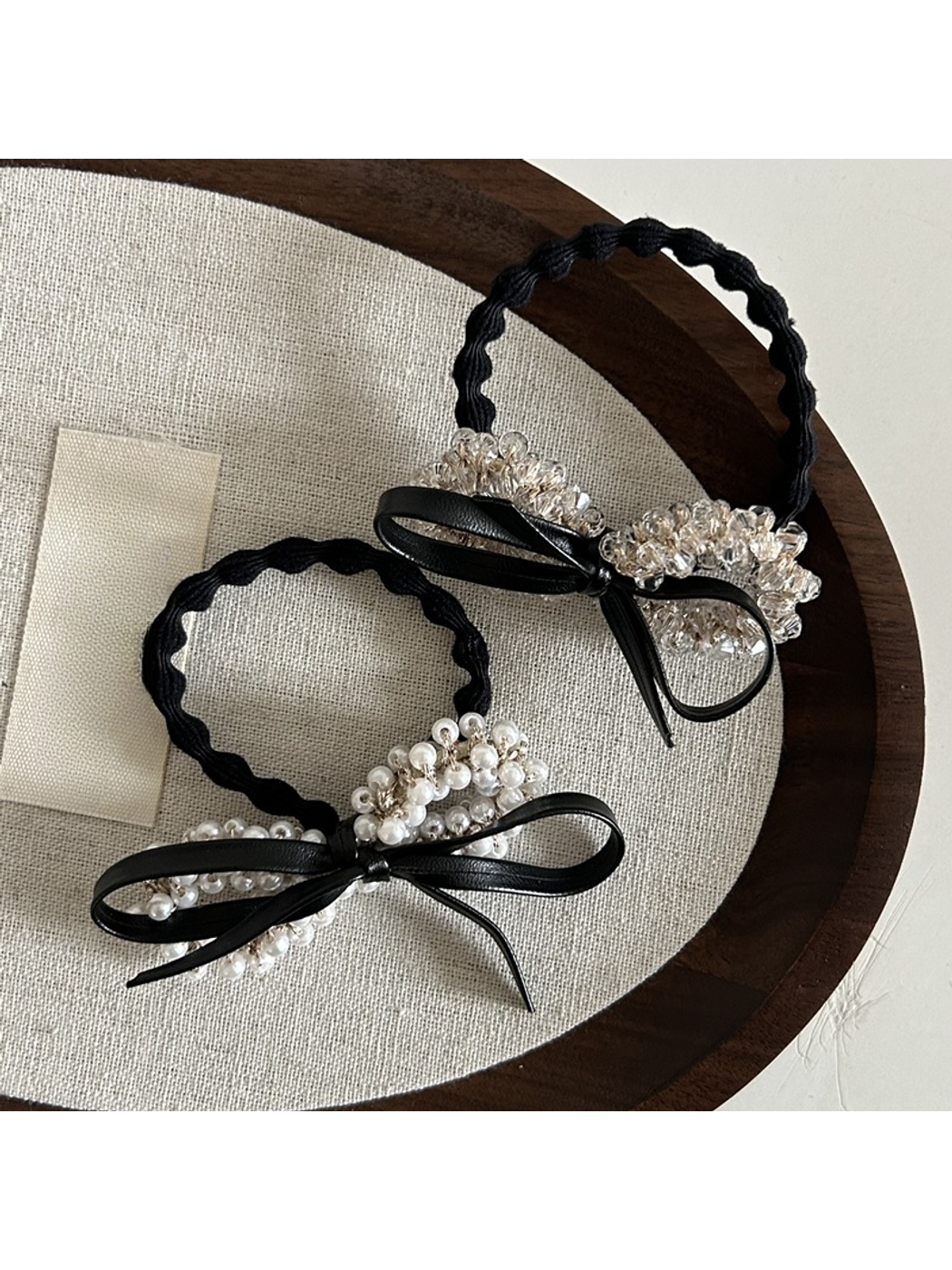 Gifty - Elegant Bow Detail Polyester Hair Tie